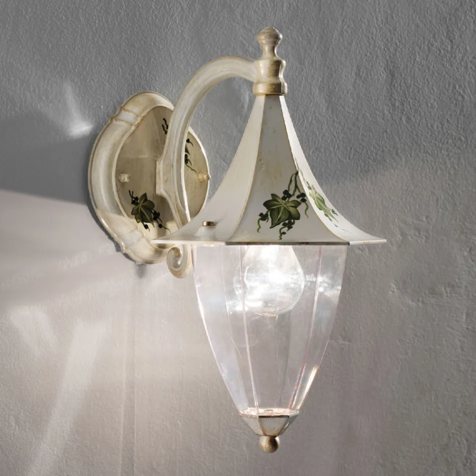 Aplique de Exterior en Aluminio Pintado a Mano y Decoración Edere - Arezzo viadurini