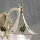 Aplique de Exterior en Aluminio Pintado a Mano y Decoración Edere - Arezzo viadurini