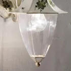 Aplique de Exterior en Aluminio Pintado a Mano y Decoración Edere - Arezzo viadurini