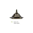 Aplique de exterior en aluminio y vidrio Made in Italy Vintage - Janira viadurini