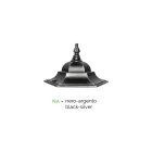 Aplique de exterior en aluminio y vidrio Made in Italy Vintage - Janira viadurini