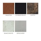 Lámpara de pared para exterior en arcilla coloreada y PMMA Made in Italy - Toscot Hans viadurini