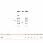 Latón exterior contemporáneo y cobre Attila viadurini