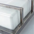 Aplique de exterior de latón, E27, estilo geométrico, fabricado en Italia - Cristal viadurini