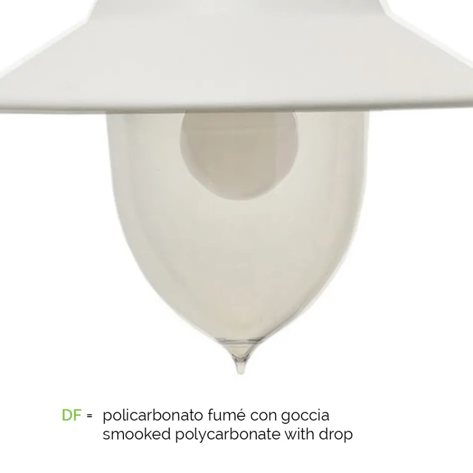 Aplique de exterior de estilo vintage en aluminio Made in Italy - Cassandra viadurini