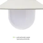 Aplique de exterior de estilo vintage en aluminio Made in Italy - Cassandra viadurini