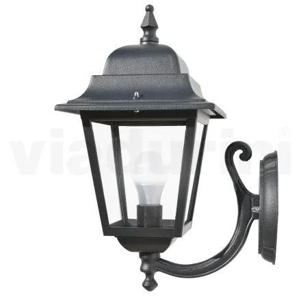 Aplique de jardín en aluminio y vidrio transparente Made in Italy - Scintilla viadurini