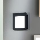 Lámpara de pared LED de metal con difusor acrílico - Giovanni viadurini