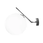 Aplique de pared de vidrio veneciano soplado a mano - Snow viadurini