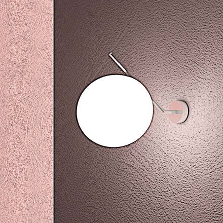 Aplique de pared de vidrio veneciano soplado a mano - Snow viadurini