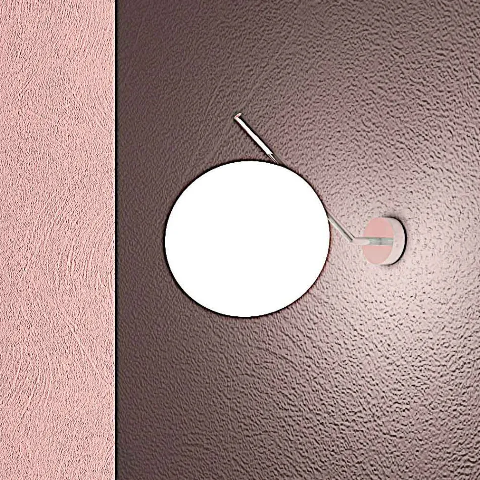 Aplique de pared de vidrio veneciano soplado a mano - Snow viadurini