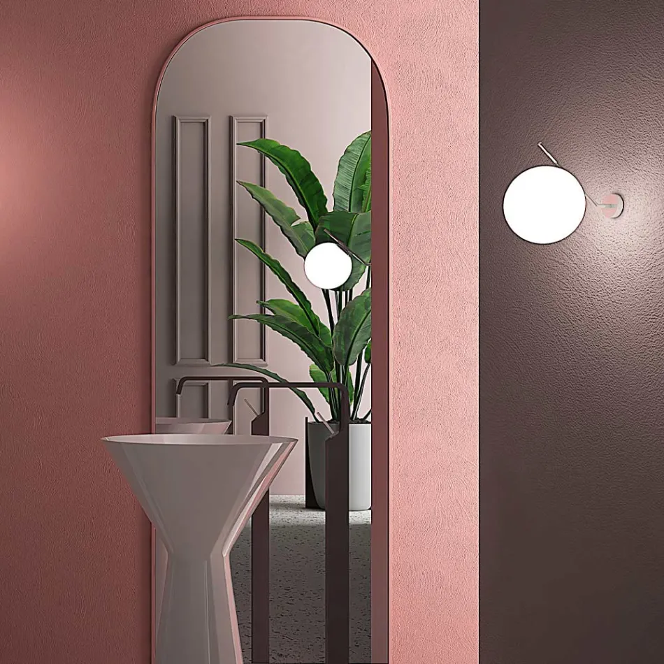 Aplique de pared de vidrio veneciano soplado a mano - Snow viadurini