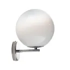 Isotta - Aplique de pared de cristal veneciano blanco, fabricado en Italia. viadurini