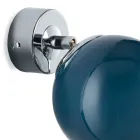 Lumira - Aplique de pared pequeño de cristal veneciano fabricado en Italia viadurini