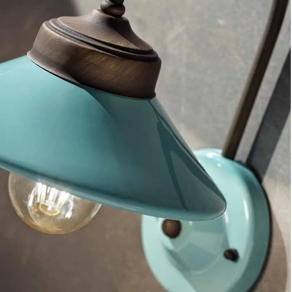 Se enciende en color de cerámica y metal pared Alice Ferroluce viadurini