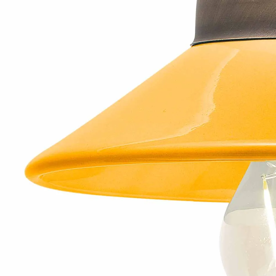 Se enciende en color de cerámica y metal pared Alice Ferroluce viadurini