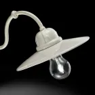 Luces en la pared de cerámica brillante Ferroluce retro viadurini