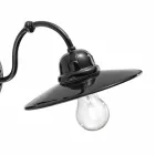 Luces en la pared de cerámica brillante Ferroluce retro viadurini