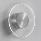 Nora - Aplique de pared de metal con difusor de plexiglás micropunteado viadurini