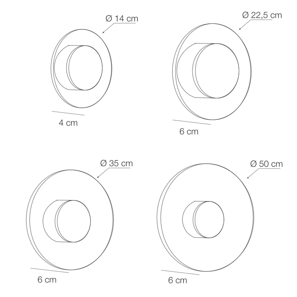 Nora - Aplique de pared de metal con difusor de plexiglás micropunteado viadurini