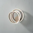 Lámpara de pared para dormitorio de diseño moderno en metal dorado - Point viadurini