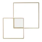 Modern - Aplique de pared formal de metal pintado dorado con LED viadurini