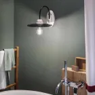 pared rústica lámpara artesano cerámica Ferroluce viadurini