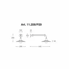 Muro línea de diseño moderno Civetta por Aldo Bernardi viadurini