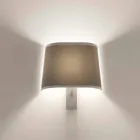 Lámpara de pared de diseño en metal acabado plateado o blanco Made in Italy - Jump viadurini