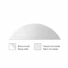 Lámpara de pared de diseño en metal acabado plateado o blanco Made in Italy - Jump viadurini