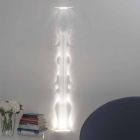 Lámpara de pared de diseño en plexiglás transparente producido en Italia, Scilla viadurini