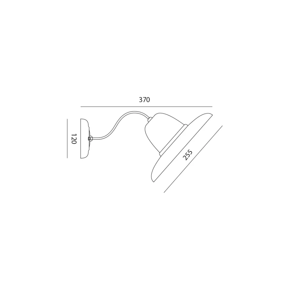 Lámpara de pared para exterior en Galestro y metal hecha a mano en Italia - Toscot Spoleto viadurini
