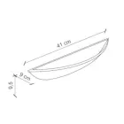 Aplique de Cerámica Artesanal y Decoraciones Azules Pintadas a Mano - Trieste viadurini