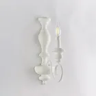 Apliques de pared de madera y hierro lacado, fabricados en Italia, para decoración de interiores - Toscana viadurini