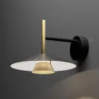 Apliques de pared de metal en varios acabados fabricados en Italia - Mira viadurini