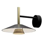 Apliques de pared de metal en varios acabados fabricados en Italia - Mira viadurini