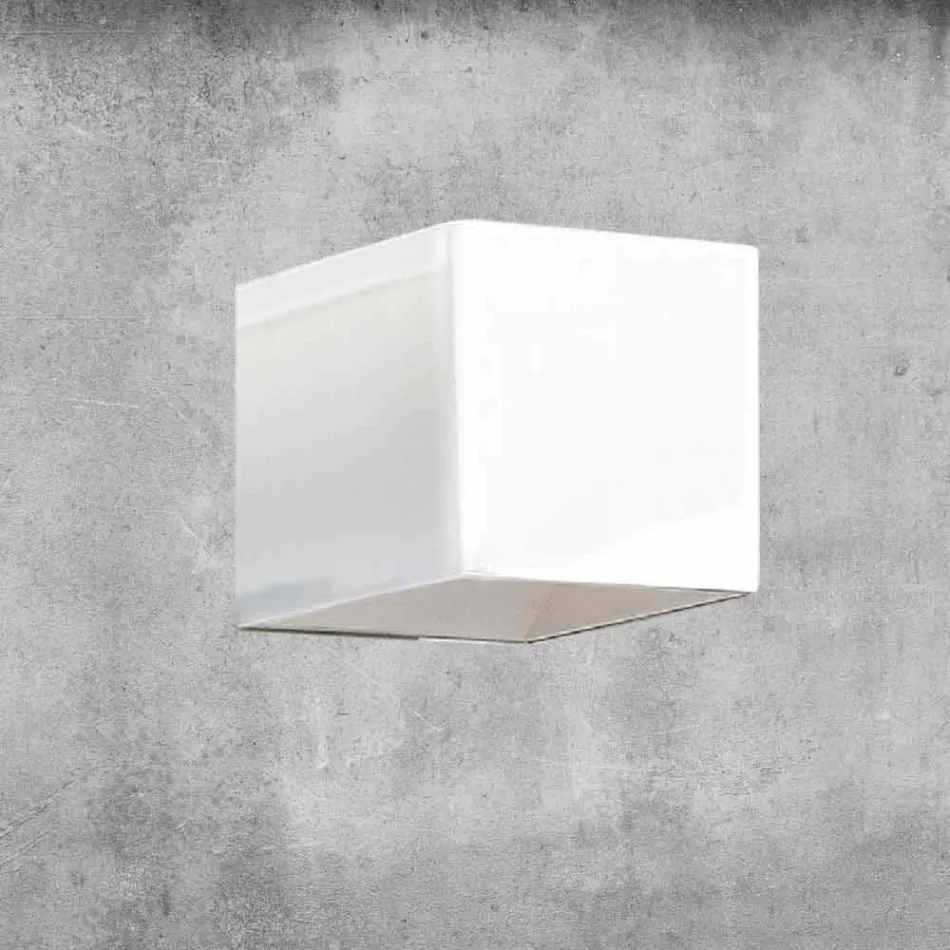 Aplique de latón y yeso Made in Italy - Cubetto Aldo Bernardi viadurini