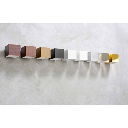 Aplique de latón y yeso Made in Italy - Cubetto Aldo Bernardi viadurini
