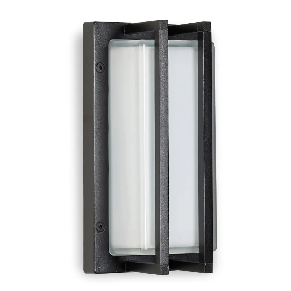 Lámpara de pared vintage de latón, casquillo E27 y luz ambiental, fabricada en Italia - Cristal viadurini