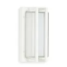 Lámpara de pared vintage de latón, casquillo E27 y luz ambiental, fabricada en Italia - Cristal viadurini