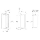 Lámpara de pared vintage de latón, casquillo E27 y luz ambiental, fabricada en Italia - Cristal viadurini