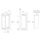 Aplique de pared vintage de latón fabricado íntegramente en Italia - Cristal viadurini