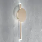 Lámpara de pared LED de diseño moderno en metal blanco, negro o dorado - Mano viadurini
