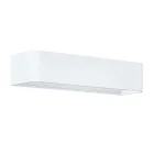 Lámpara de pared LED de interior en aluminio blanco, negro o corten - Renella viadurini