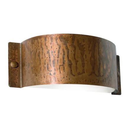 Aplique Crescent-Moon de cobre y LED Made in Italy - Ejemplo viadurini