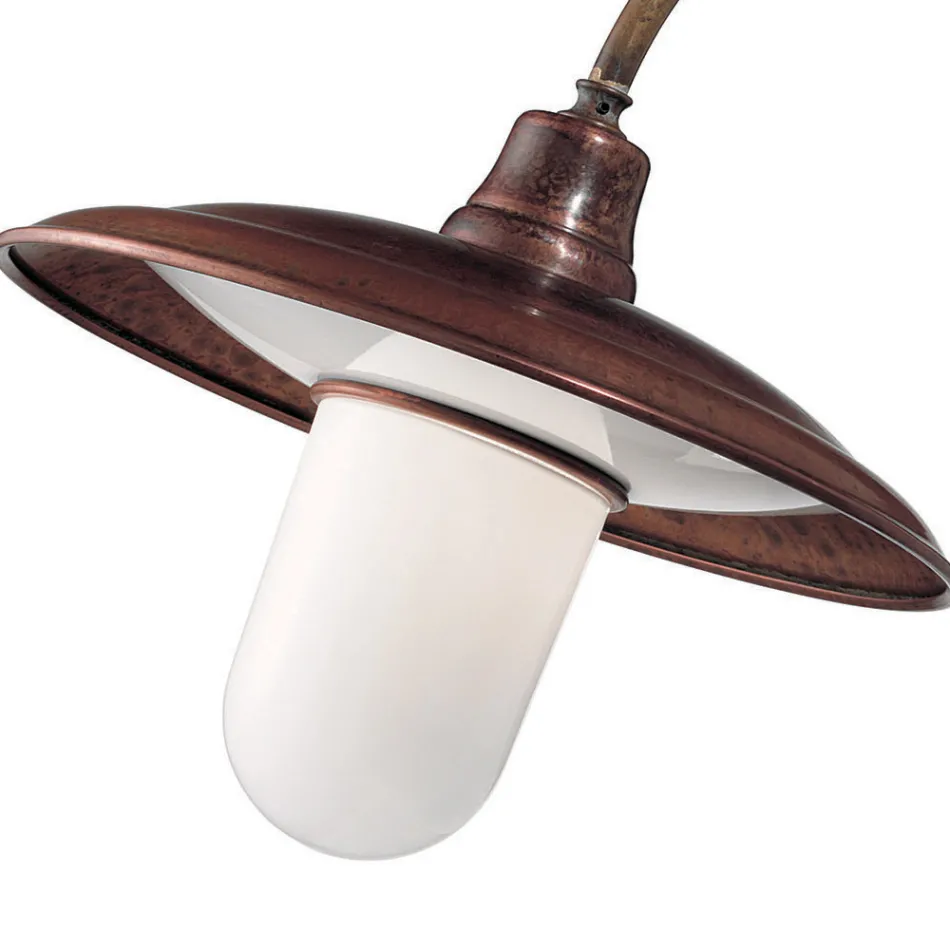 Aplique de pared en latón, cobre y vidrio en Italia - Chiocciola viadurini