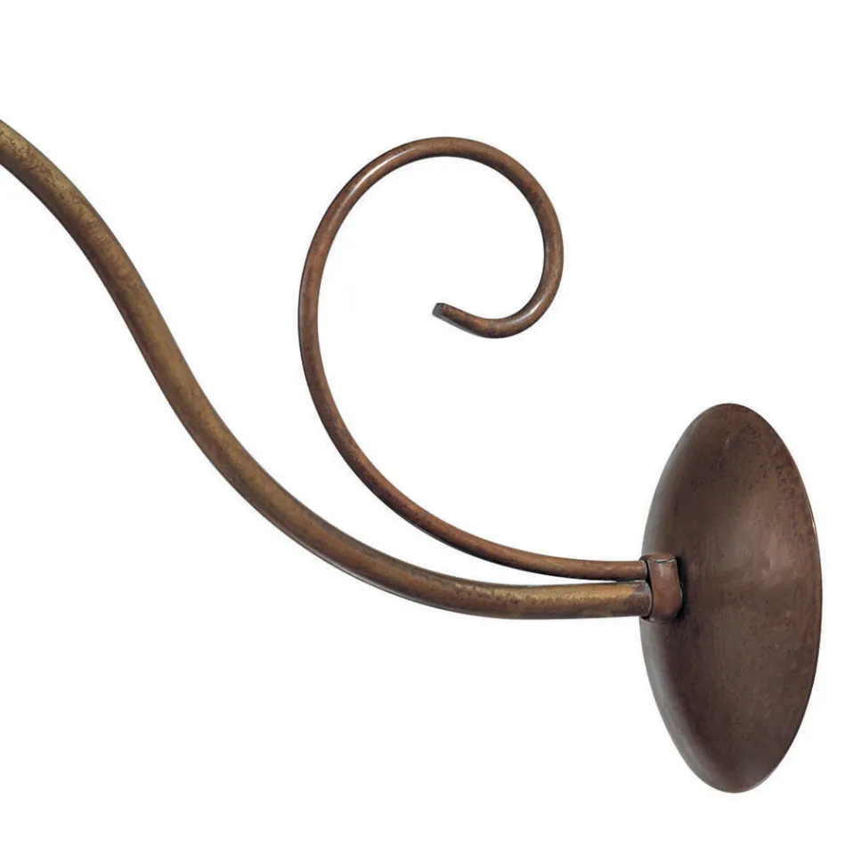 Aplique de pared en latón, cobre y vidrio en Italia - Chiocciola viadurini