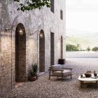 Aplique de pared en latón, cobre y vidrio en Italia - Chiocciola viadurini