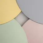 Lámpara de pared o techo de aluminio, metal y cristal blanco - Luma viadurini