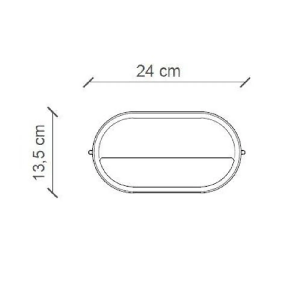Aplique de Exterior Horizontal en Cerámica Flores Pintadas a Mano - Brindisi viadurini